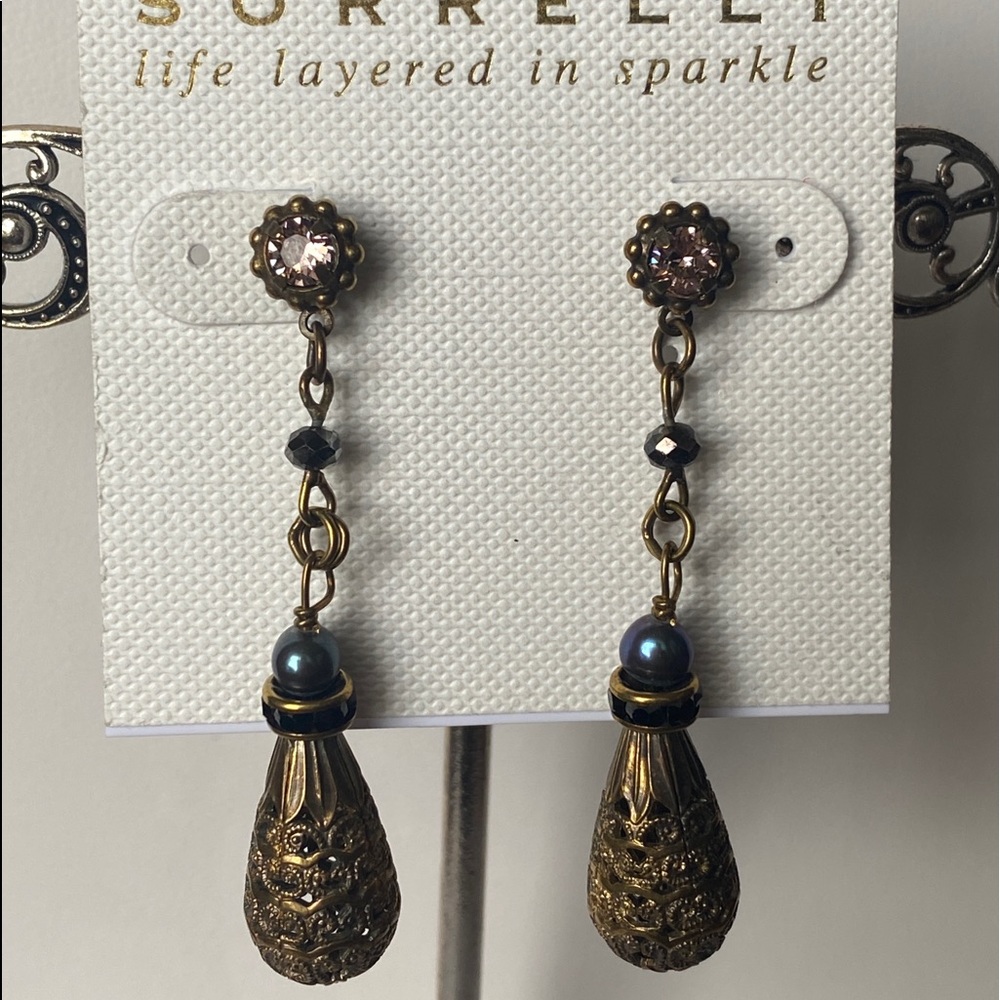Sorrelli Black Fringe Earrings